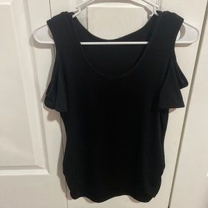 Black off the shoulder top